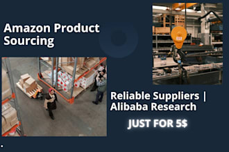 find reliable suppliers and do product sourcing for amazon fba