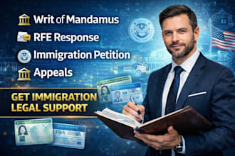 draft writ of mandamus petition, immigration petition, rfe response, visa delay