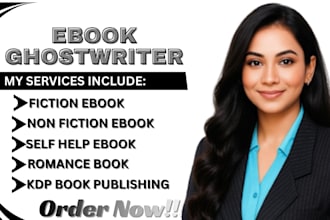 ghostwrite fiction non fiction ebook ghostwriter romance kindle book writer