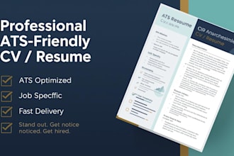 write a professional ats CV resume