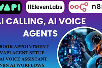 setup ai calling agent, voice bot, ai sales agent, whatsapp chatbot by vapi, n8n