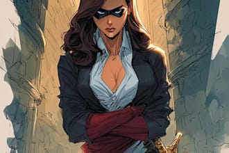 make book cover design comic book illustration comic cover