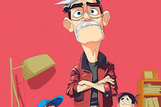 create comics and cartoon illustrations