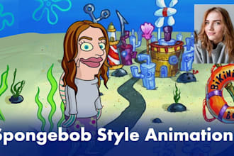 create south park, family guy, simpsons, rick and morty, spongebob 2d animations