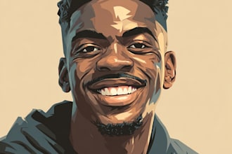 draw cartoon vector portrait or illustration