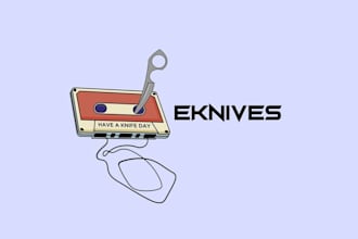 design unique cassette tape logo