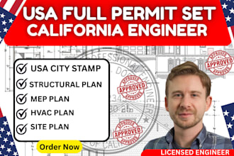 do california licensed engineer,engineering permit construction permit set, ca