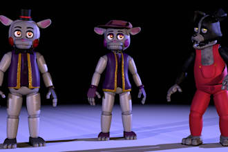 turn your drawings into a fnaf animatronics