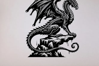 design high quality dragon logo for your
