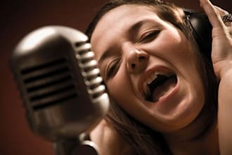 record studio quality female vocals, songwriting, topline, and music production