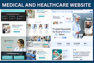 design medical website hospital clinic website, healthcare therapy website