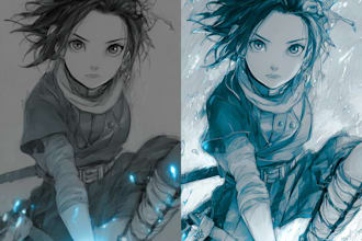 make fantasy characters in manga style