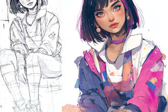 draw a manga character