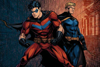 superhero character for comics