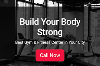 create a professional gym website with whatsapp and digital
