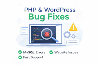 fix PHP, mysql, sql, and website issues