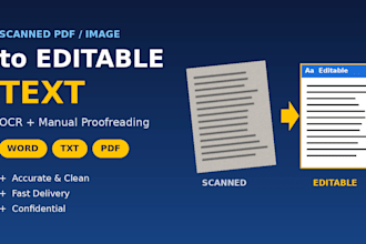 convert scanned PDF or handwritten note to editable text
