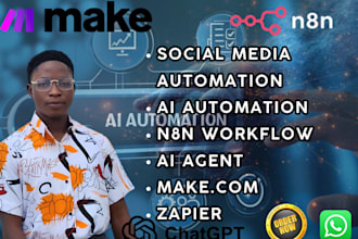 do n8n ai automation social media automation api integration chatbot workflow