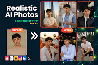 create realistic ai photos for tinder, and dating profile