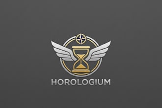 design a luxury and professional watch brand logo