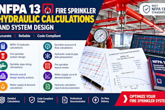 nfpa 13 fire sprinkler hydraulic calculations and system design