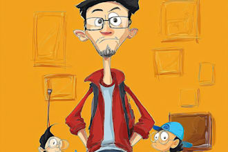 create comics and cartoon illustrations