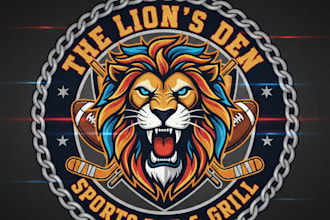 design a bold and energetic sports bar logo