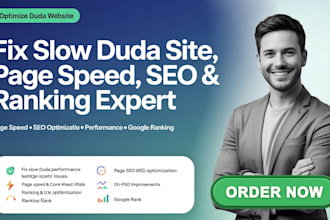fix slow duda site, optimize page speed, SEO and rank your duda website