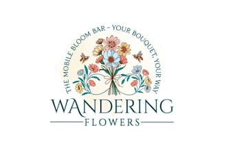luxury floral logo design with a modern touch