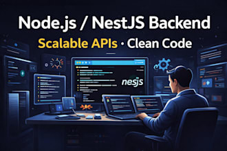 build or fix nodejs and nestjs backend apis