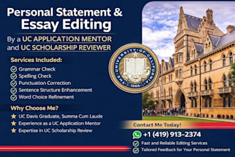 handle professional personal statement, university joining essays