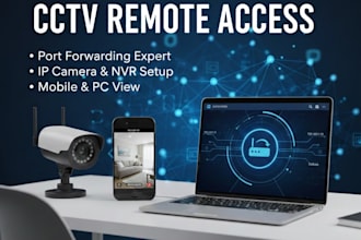 configure IP camera nvr dvr and provide cctv system setup consulting