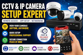 configure hikvision dahua IP camera nvr dvr and setup cctv remote access