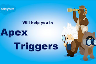 help you in developing salesforce apex classes and triggers