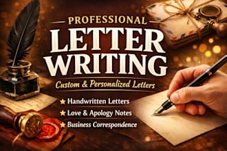 write professional personal or business letters
