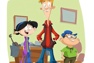draw cartoon, comic illustrations and mascot characters