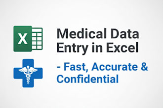 do medical data entry and excel spreadsheet work