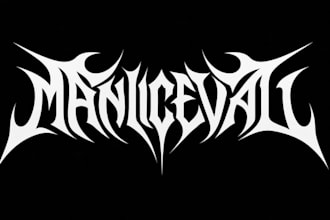 create a tribal metal logo for modern clothing lines
