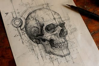 draw you meaningful custom tattoo design sketch
