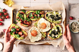 produce food photography for blogs