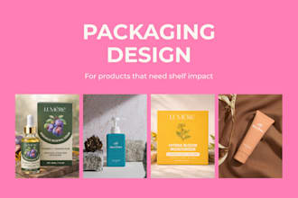 create minimal and premium packaging and label design