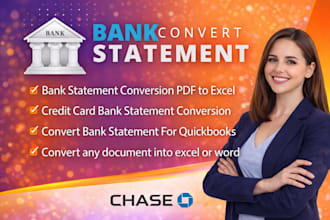 reconcile bank statement PDF to editable format