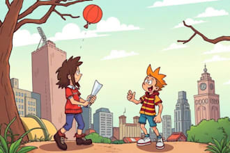 create comics and cartoon illustrations