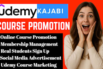 do online course promotion, udemy course marketing, kajabi course sales funnel