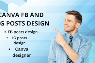 design professional canva social media posts