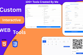 build a custom calculator, generator or tool for your site