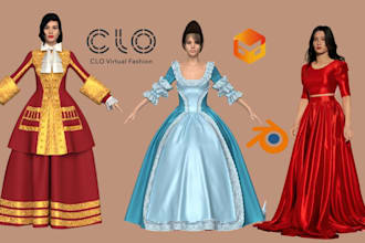 design clo3d metahuman clothing outfits for unreal engine and metaverse