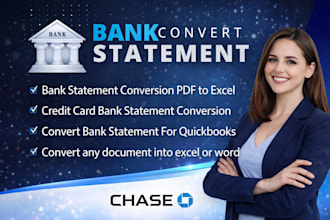 do bank statements PDF to excel for account