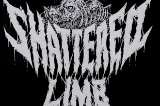 forge a mystic, blackened death metal logo for underground bands