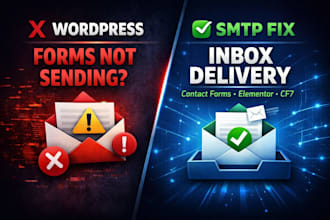 fix wordpress form submission and email deliverability issues with SMTP